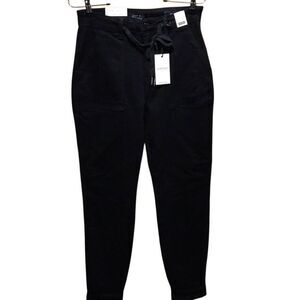 Judy Blue High Waist Double Roll Cuff Jogger Jeans Women's Size 5/27 Black NWT